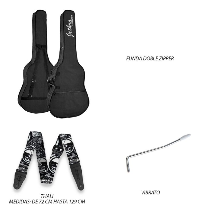 Guitarra Eléctrica Telecaster Con Amplificador y Accesorios - Imagen 2
