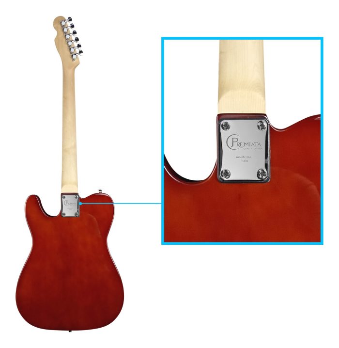 Guitarra Eléctrica Telecaster semi-hueca color sunburst - Imagen 3