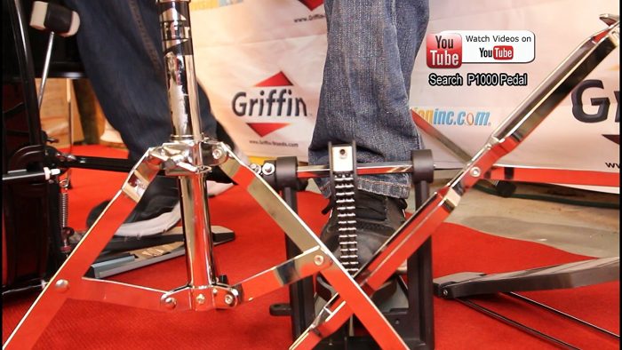 Pedal de bombo Deluxe Griffin | Herrajes de percusión con doble pedal y doble cadena - Imagen 6