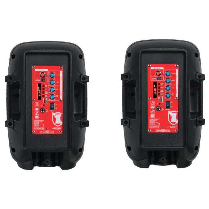 Sistema de audio doble bluetooth 8” 6,200 W KSR blaffle blutooth bocina bluetooth - Imagen 3